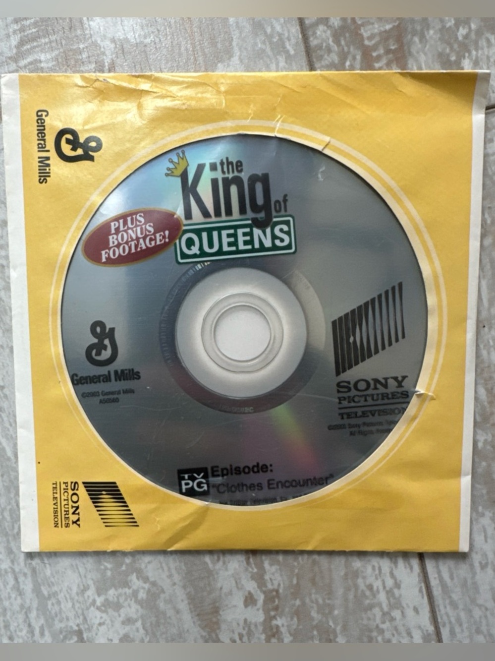 NEW RARE GENUINE - THE KING OF QUEENS EPISODE DEMO DVD SONY 2003 GENERAL MILLS